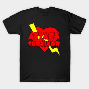 Heart Attack Survivor Birthday Gift Shirt, cool shirt in simple design T-Shirt